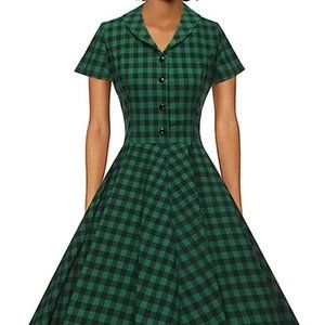 GownTown 1950s Style Tea Dress with Pockets